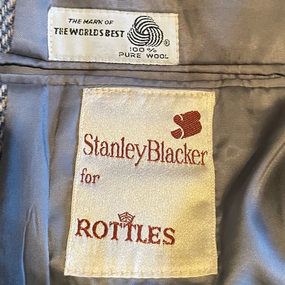 Vintage large Harris Tweed jacket Scotland Outer Hebrides wool - Picture 5 of 16